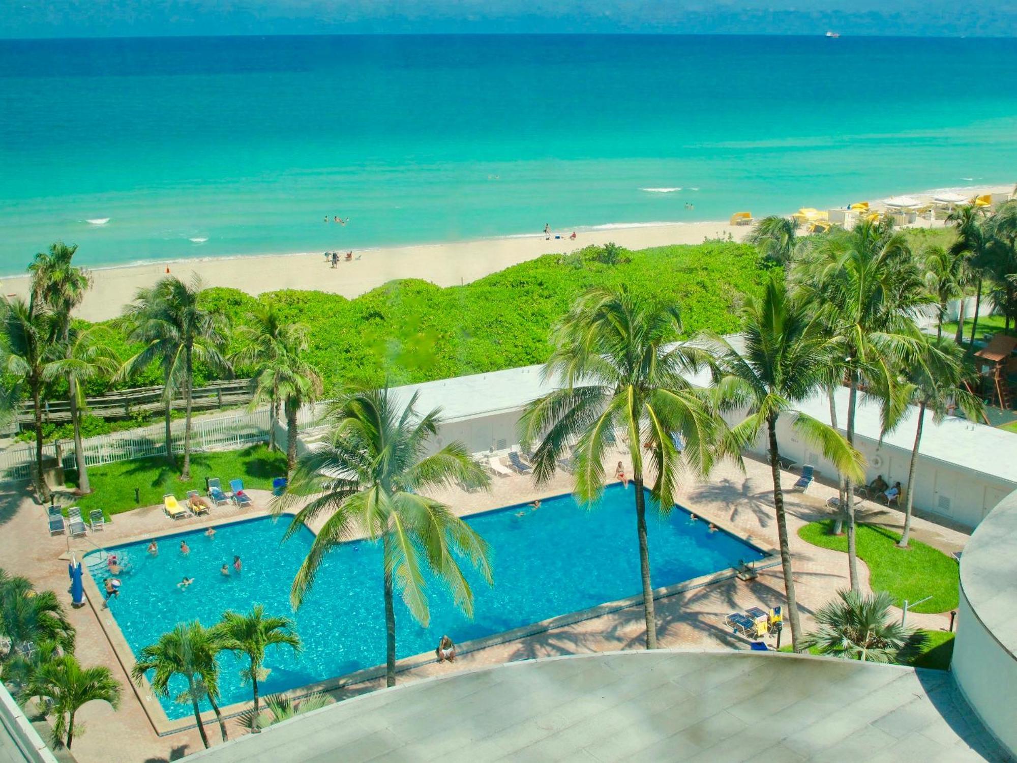 Directly On The Beach With Pool & Ocean View 迈阿密海滩 外观 照片